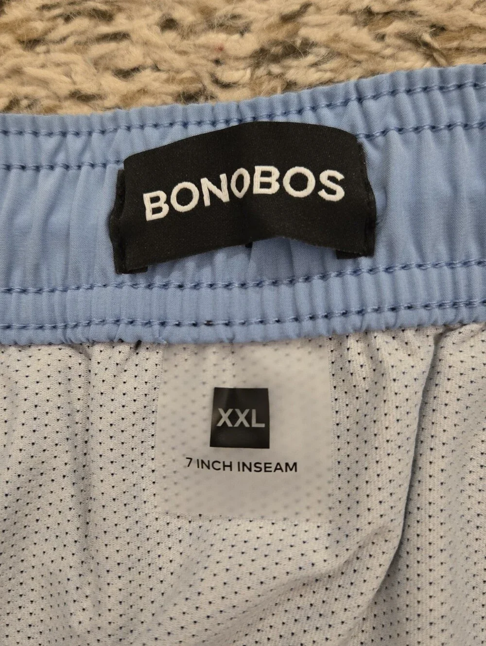 Bonobos Mens XXL Swim Bathing Suit 7” Inseam Black Solid Design Drawstring